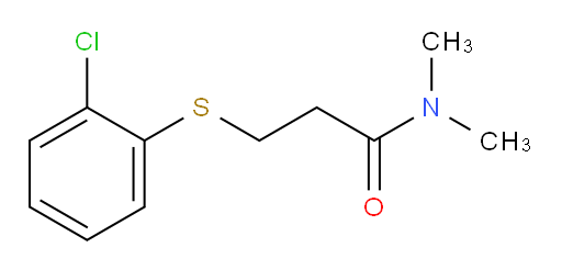 3-[(2-chlorophenyl)sulfanyl]-N,N-dimethylpropanamide
