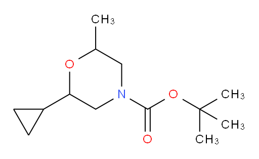 tert-butyl 2-cyclopropyl-6-methylmorpholine-4-carboxylate