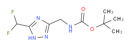 tert-butyl N-{[5-(difluoromethyl)-1H-1,2,4-triazol-3-yl]methyl}carbamate