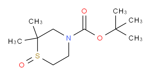 tert-butyl 2,2-dimethyl-1-oxo-1lambda4-thiomorpholine-4-carboxylate