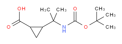2-(2-{[(tert-butoxy)carbonyl]amino}propan-2-yl)cyclopropane-1-carboxylic acid