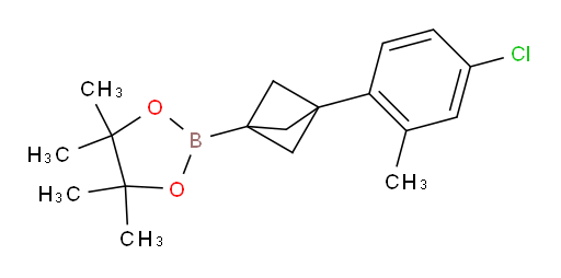 2-[3-(4-chloro-2-methylphenyl)bicyclo[1.1.1]pentan-1-yl]-4,4,5,5-tetramethyl-1,3,2-dioxaborolane