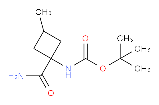tert-butyl N-(1-carbamoyl-3-methylcyclobutyl)carbamate