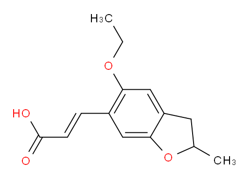 (2E)-3-(5-ethoxy-2-methyl-2,3-dihydro-1-benzofuran-6-yl)prop-2-enoic acid