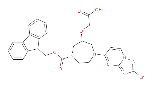 2-[(1-{2-bromo-[1,2,4]triazolo[1,5-a]pyrimidin-5-yl}-4-{[(9H-fluoren-9-yl)methoxy]carbonyl}-1,4-diazepan-6-yl)oxy]acetic acid