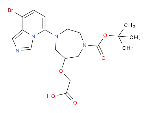 2-[(1-{8-bromoimidazo[1,5-a]pyridin-5-yl}-4-[(tert-butoxy)carbonyl]-1,4-diazepan-6-yl)oxy]acetic acid