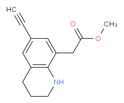 methyl 2-(6-ethynyl-1,2,3,4-tetrahydroquinolin-8-yl)acetate