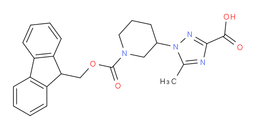 1-(1-{[(9H-fluoren-9-yl)methoxy]carbonyl}piperidin-3-yl)-5-methyl-1H-1,2,4-triazole-3-carboxylic acid