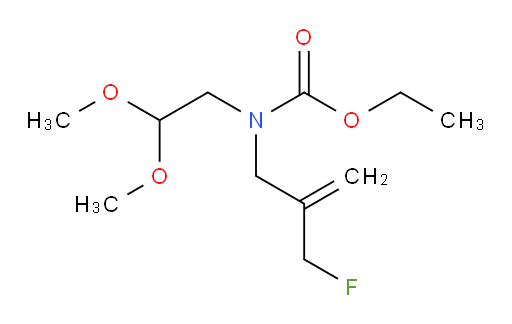 ethyl N-(2,2-dimethoxyethyl)-N-[2-(fluoromethyl)prop-2-en-1-yl]carbamate