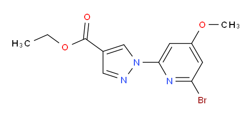 ethyl 1-(6-bromo-4-methoxypyridin-2-yl)-1H-pyrazole-4-carboxylate