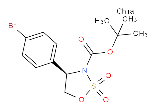 tert-butyl (4R)-4-(4-bromophenyl)-2,2-dioxo-1,2lambda6,3-oxathiazolidine-3-carboxylate