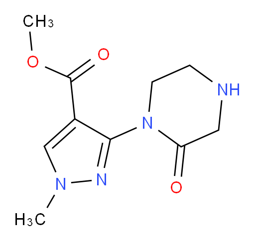 methyl 1-methyl-3-(2-oxopiperazin-1-yl)-1H-pyrazole-4-carboxylate