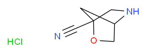 2-oxa-5-azabicyclo[2.2.1]heptane-1-carbonitrile hydrochloride