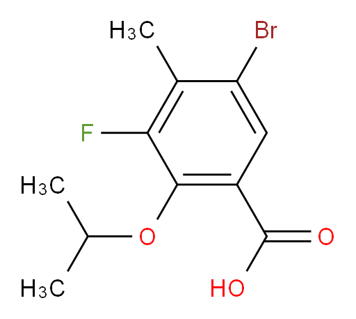 5-bromo-3-fluoro-4-methyl-2-(propan-2-yloxy)benzoic acid