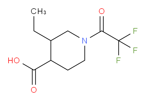 3-ethyl-1-(2,2,2-trifluoroacetyl)piperidine-4-carboxylic acid