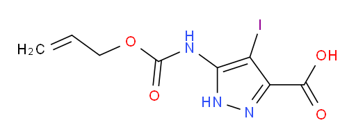 4-iodo-5-{[(prop-2-en-1-yloxy)carbonyl]amino}-1H-pyrazole-3-carboxylic acid