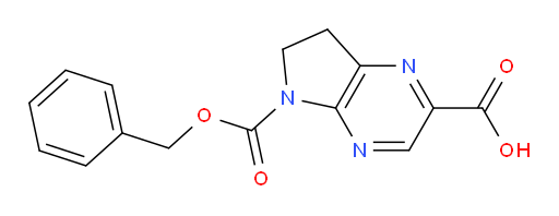 5-[(benzyloxy)carbonyl]-5H,6H,7H-pyrrolo[2,3-b]pyrazine-2-carboxylic acid