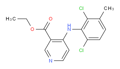 ethyl 4-[(2,6-dichloro-3-methylphenyl)amino]pyridine-3-carboxylate