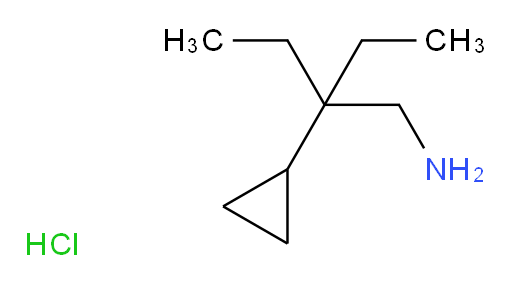 [3-(aminomethyl)pentan-3-yl]cyclopropane hydrochloride