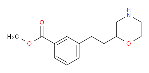 methyl 3-[2-(morpholin-2-yl)ethyl]benzoate
