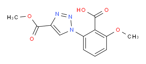 2-methoxy-6-[4-(methoxycarbonyl)-1H-1,2,3-triazol-1-yl]benzoic acid