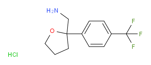 1-{2-[4-(trifluoromethyl)phenyl]oxolan-2-yl}methanamine hydrochloride