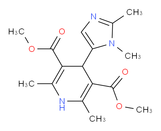 3,5-dimethyl 4-(1,2-dimethyl-1H-imidazol-5-yl)-2,6-dimethyl-1,4-dihydropyridine-3,5-dicarboxylate