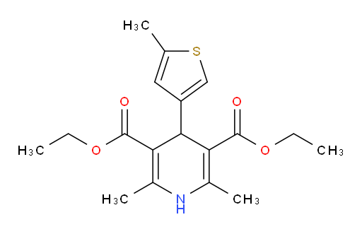 3,5-diethyl 2,6-dimethyl-4-(5-methylthiophen-3-yl)-1,4-dihydropyridine-3,5-dicarboxylate