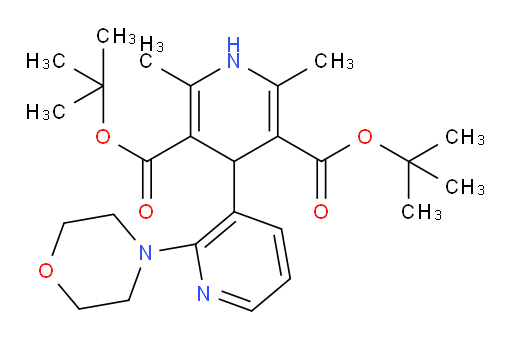 3',5'-di-tert-butyl 2',6'-dimethyl-2-(morpholin-4-yl)-1',4'-dihydro-[3,4'-bipyridine]-3',5'-dicarboxylate