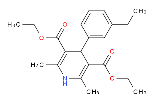 3,5-diethyl 4-(3-ethylphenyl)-2,6-dimethyl-1,4-dihydropyridine-3,5-dicarboxylate