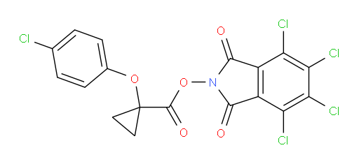 4,5,6,7-tetrachloro-1,3-dioxo-2,3-dihydro-1H-isoindol-2-yl 1-(4-chlorophenoxy)cyclopropane-1-carboxylate