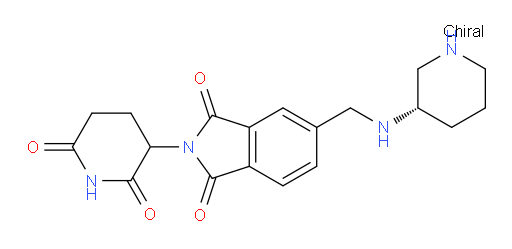 2-(2,6-dioxopiperidin-3-yl)-5-({[(3S)-piperidin-3-yl]amino}methyl)-2,3-dihydro-1H-isoindole-1,3-dione