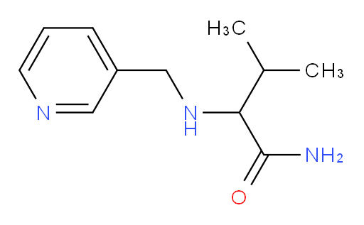 3-methyl-2-{[(pyridin-3-yl)methyl]amino}butanamide