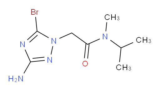 2-(3-amino-5-bromo-1H-1,2,4-triazol-1-yl)-N-methyl-N-(propan-2-yl)acetamide
