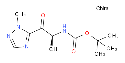 tert-butyl N-[(2S)-1-(1-methyl-1H-1,2,4-triazol-5-yl)-1-oxopropan-2-yl]carbamate