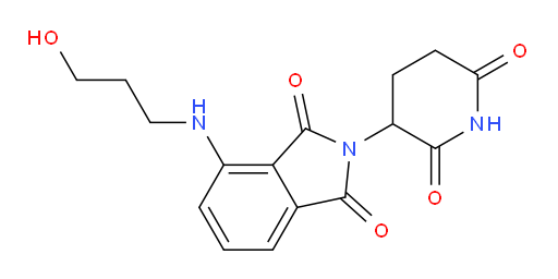 2-(2,6-dioxopiperidin-3-yl)-4-[(3-hydroxypropyl)amino]-2,3-dihydro-1H-isoindole-1,3-dione