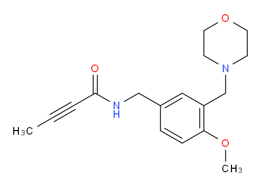 N-({4-methoxy-3-[(morpholin-4-yl)methyl]phenyl}methyl)but-2-ynamide