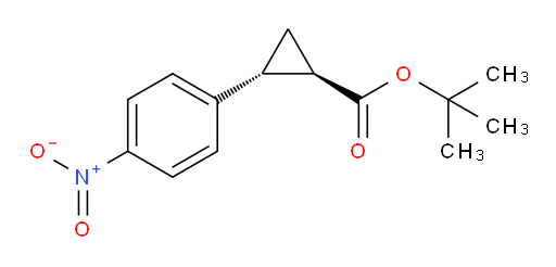 rac-tert-butyl (1R,2R)-2-(4-nitrophenyl)cyclopropane-1-carboxylate