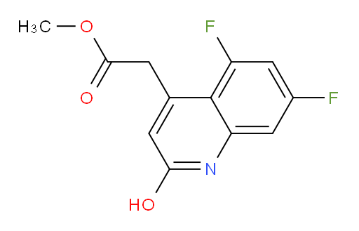 methyl 2-(5,7-difluoro-2-hydroxyquinolin-4-yl)acetate