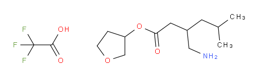 oxolan-3-yl 3-(aminomethyl)-5-methylhexanoate, trifluoroacetic acid