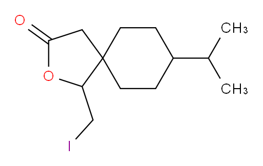 1-(iodomethyl)-8-(propan-2-yl)-2-oxaspiro[4.5]decan-3-one