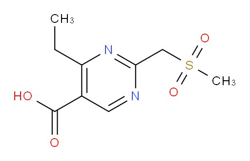 4-ethyl-2-(methanesulfonylmethyl)pyrimidine-5-carboxylic acid