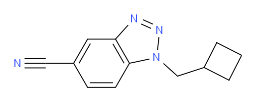 1-(cyclobutylmethyl)-1H-1,2,3-benzotriazole-5-carbonitrile