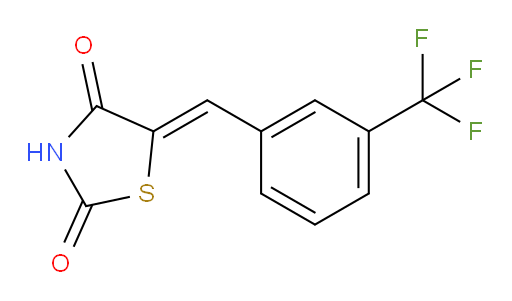(5Z)-5-{[3-(trifluoromethyl)phenyl]methylidene}-1,3-thiazolidine-2,4-dione