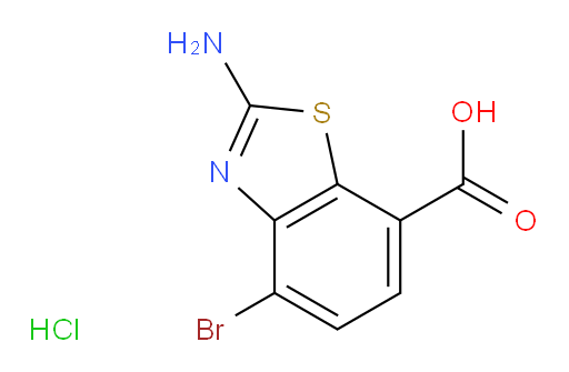 2-amino-4-bromo-1,3-benzothiazole-7-carboxylic acid hydrochloride