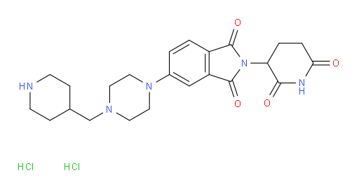 2-(2,6-dioxopiperidin-3-yl)-5-{4-[(piperidin-4-yl)methyl]piperazin-1-yl}-2,3-dihydro-1H-isoindole-1,3-dione dihydrochloride