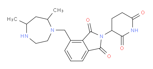4-[(5,7-dimethyl-1,4-diazepan-1-yl)methyl]-2-(2,6-dioxopiperidin-3-yl)-2,3-dihydro-1H-isoindole-1,3-dione