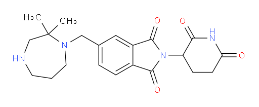 5-[(2,2-dimethyl-1,4-diazepan-1-yl)methyl]-2-(2,6-dioxopiperidin-3-yl)-2,3-dihydro-1H-isoindole-1,3-dione