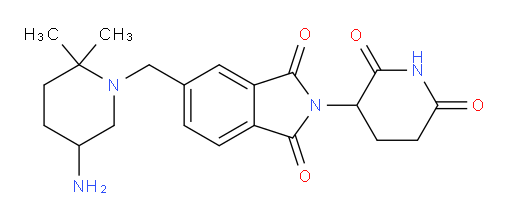 5-[(5-amino-2,2-dimethylpiperidin-1-yl)methyl]-2-(2,6-dioxopiperidin-3-yl)-2,3-dihydro-1H-isoindole-1,3-dione