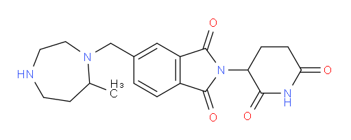 2-(2,6-dioxopiperidin-3-yl)-5-[(7-methyl-1,4-diazepan-1-yl)methyl]-2,3-dihydro-1H-isoindole-1,3-dione